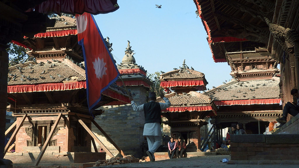 A katmandui Durbar Squere-t is megviselte a 2015-ös földrengés.