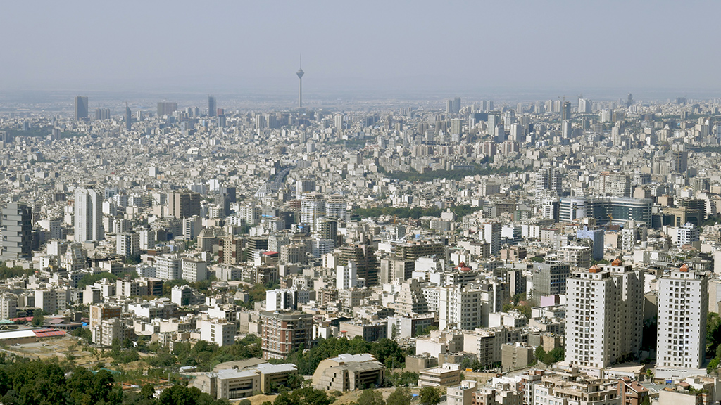Teherán végeláthatatlan városa.